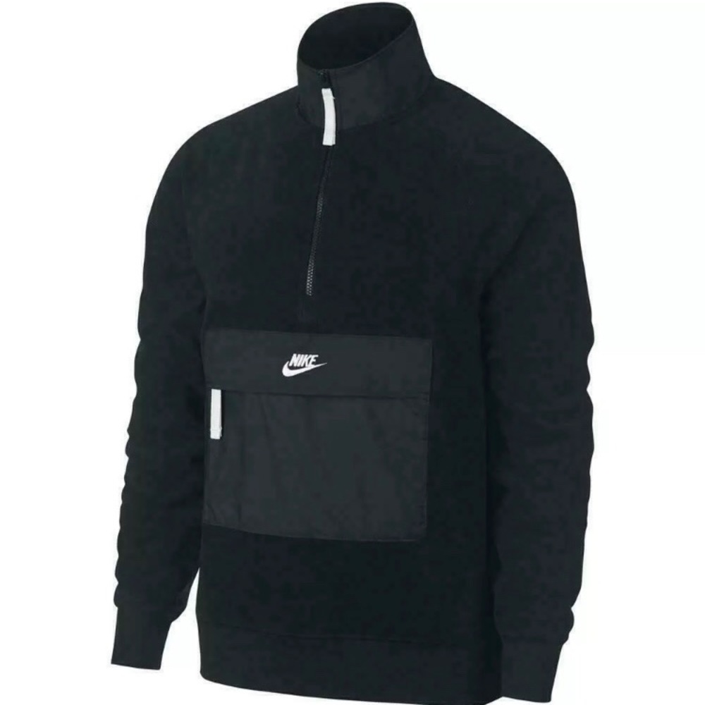 New Nike Sportswear Half Zip Fleece Pullover Small